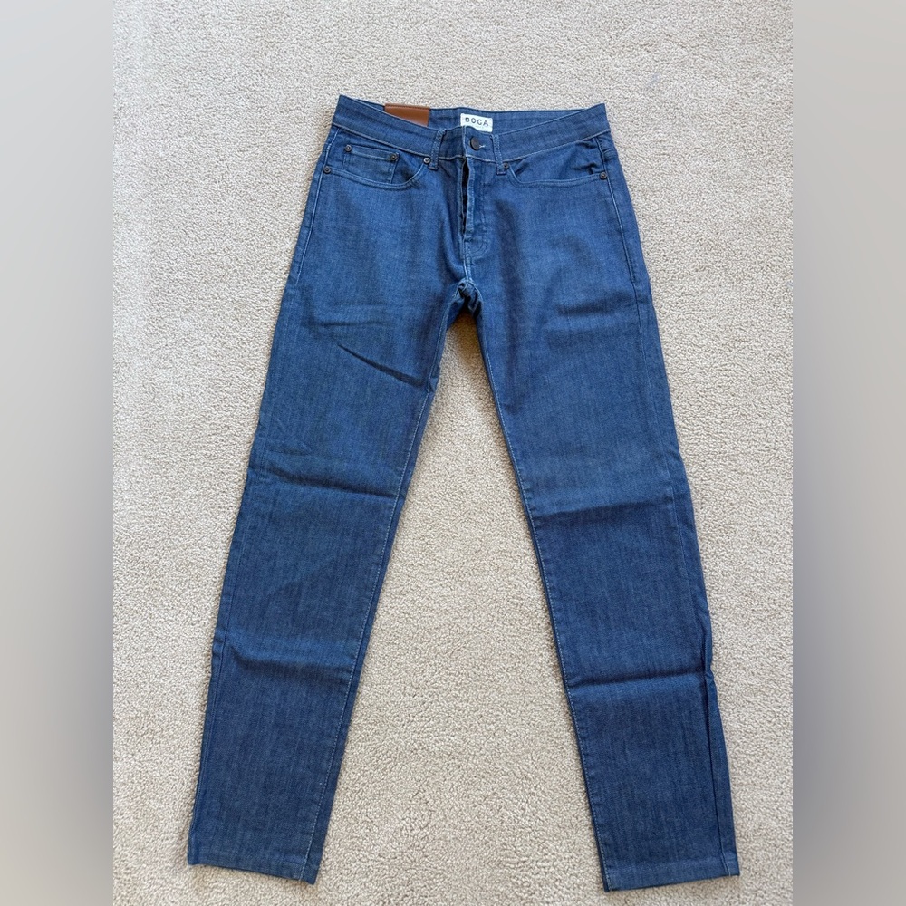 Boga Men’s Slim Jeans W30 L32 Medium Blue Wash Minor Scuff